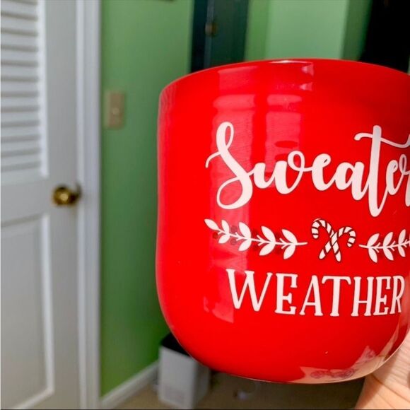 Sweater Weather Festive Christmas Holiday Cheer Kitchen Coffee Tea Ceramic Mug - Picture 5 of 5